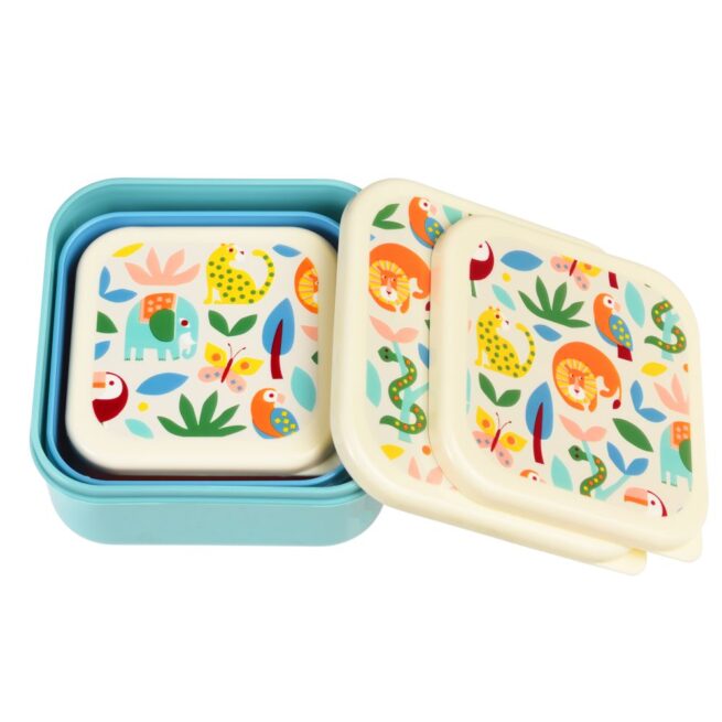 Rex London Snack Box Set of 3 - Wild Wonders