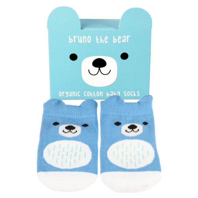 Rex London Pair of Baby Socks - Bear