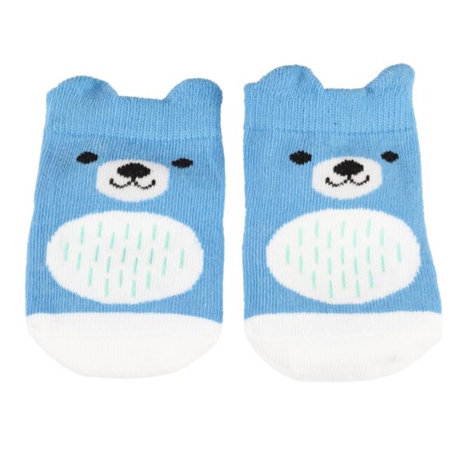 Rex London Pair of Baby Socks - Bear - Image 2
