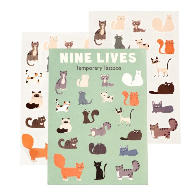 Rex London Temporary Tattoos - Nine Lives