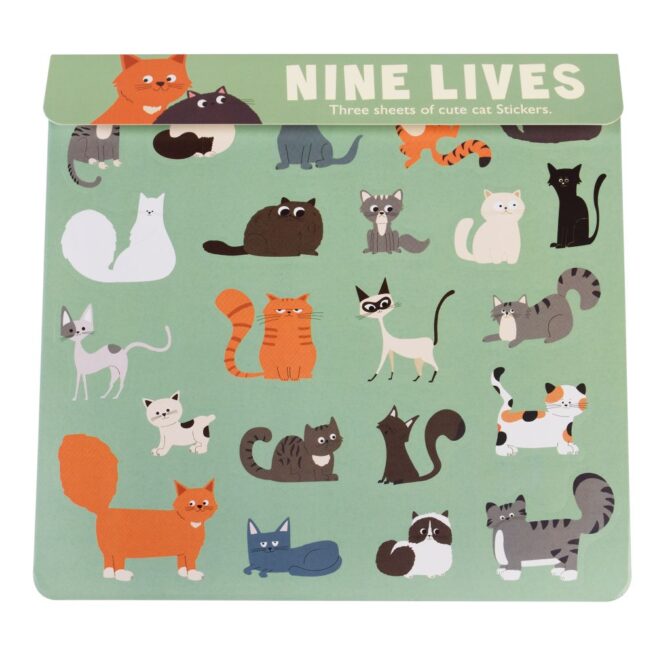 Rex London Stickers - Cat Nine Lives