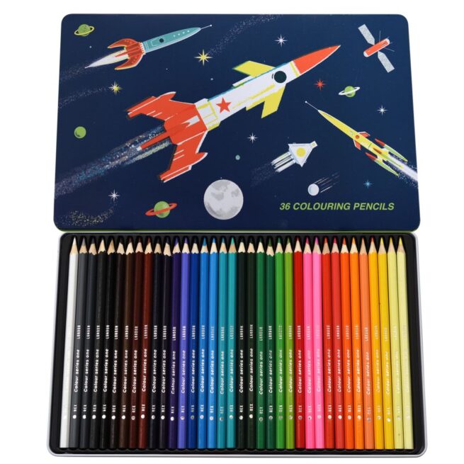 Rex London 36 Colouring Pencils - Space Age