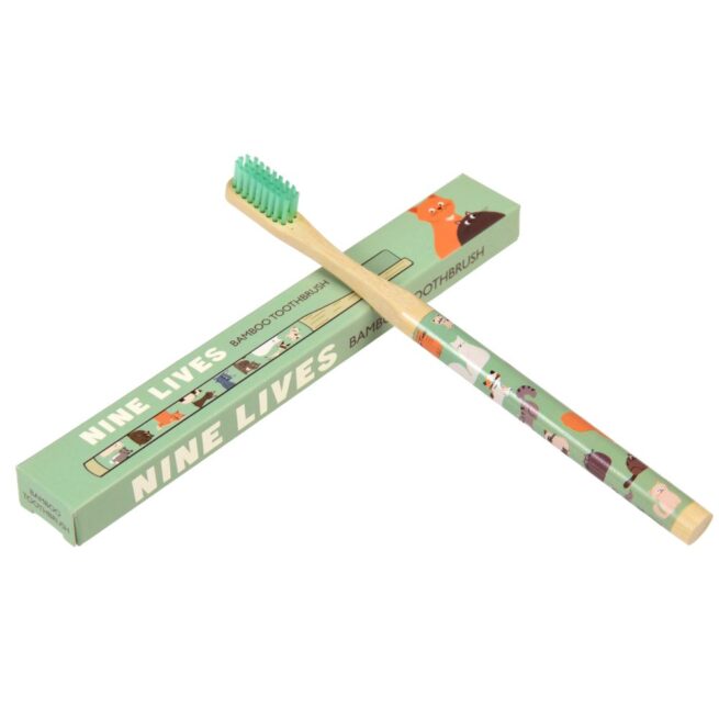 Rex London Bamboo Toothbrush - Nine Lives