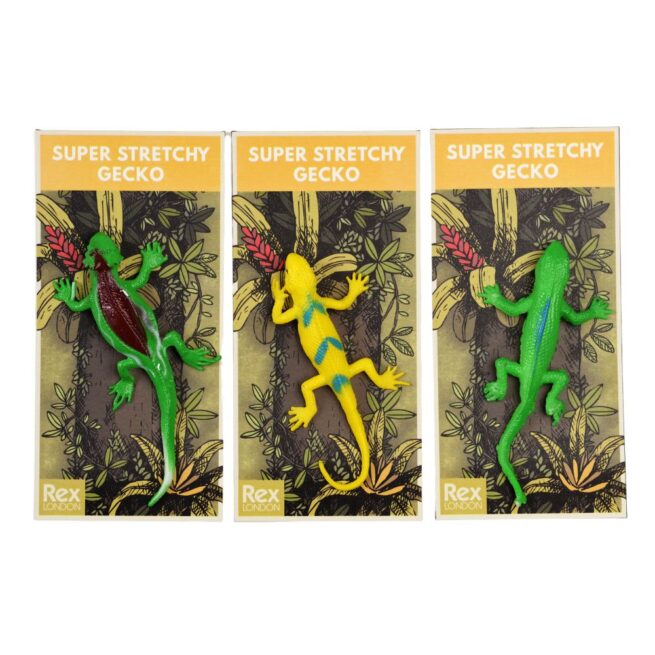 Rex London Creepy Crawlies – Assorted Super Stretchy Geckos