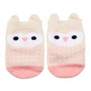 Rex London Pair of Baby Socks - Pink Owl - Image 2