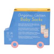 Rex London Pair of Baby Socks - Pink Owl - Image 3