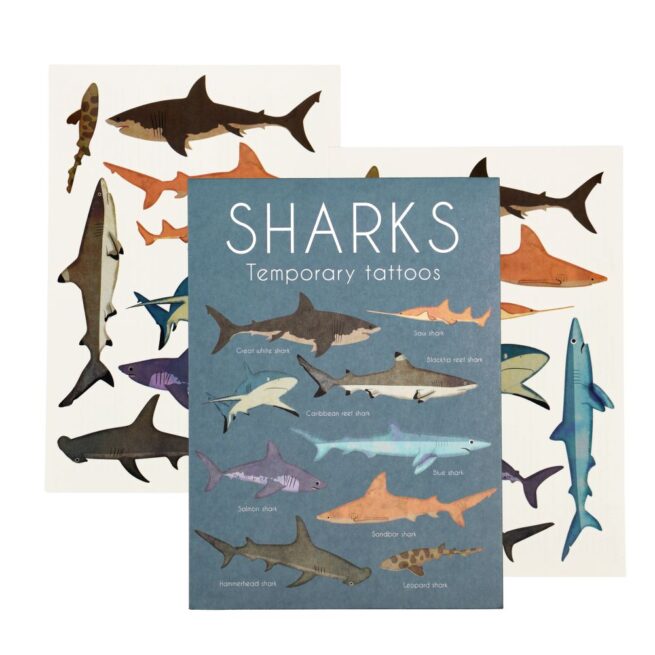 Rex London Temporary Tattoos - Shark