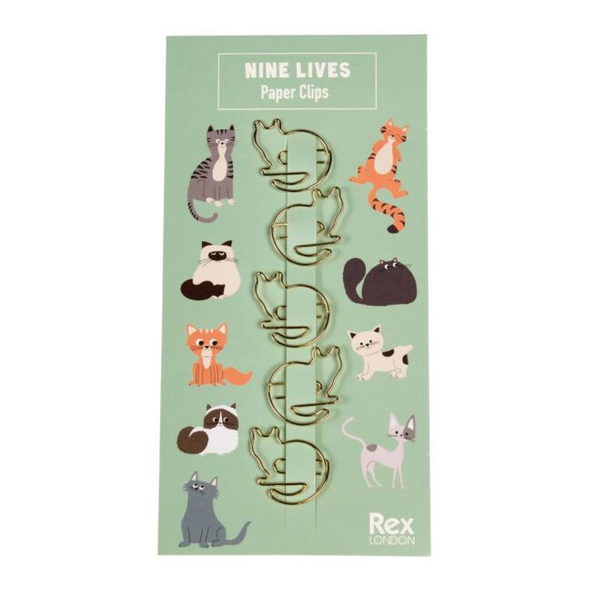 Rex London Paper Clips - Nine Lives