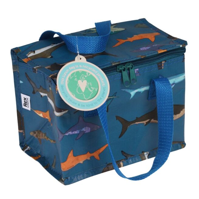 Rex London Insulated Lunch Bag - Sharks