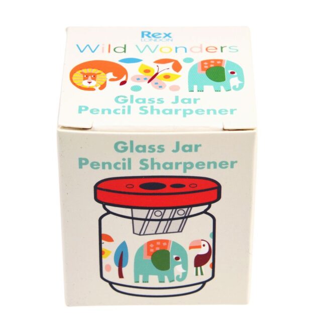 Rex London Glass Jar Pencil Sharpener - Wild Wonders