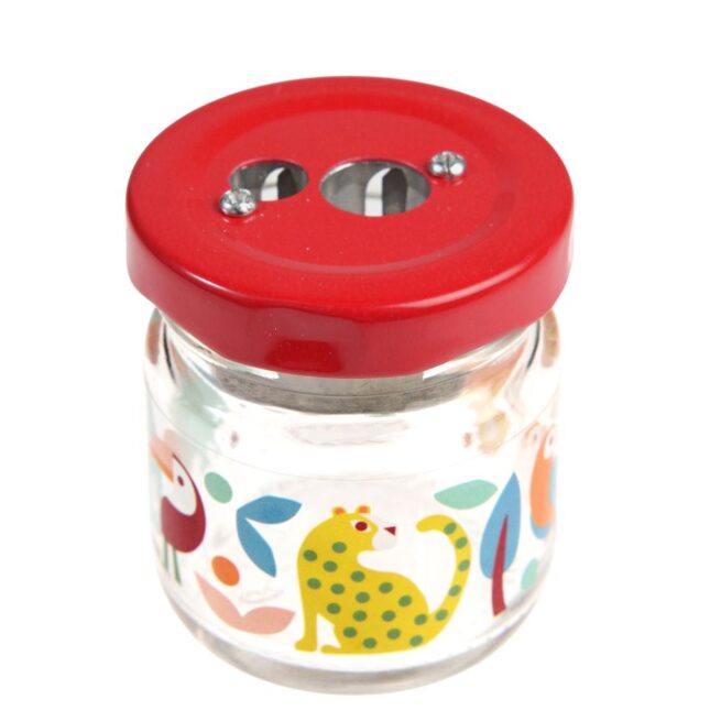 Rex London Glass Jar Pencil Sharpener - Wild Wonders - Image 2