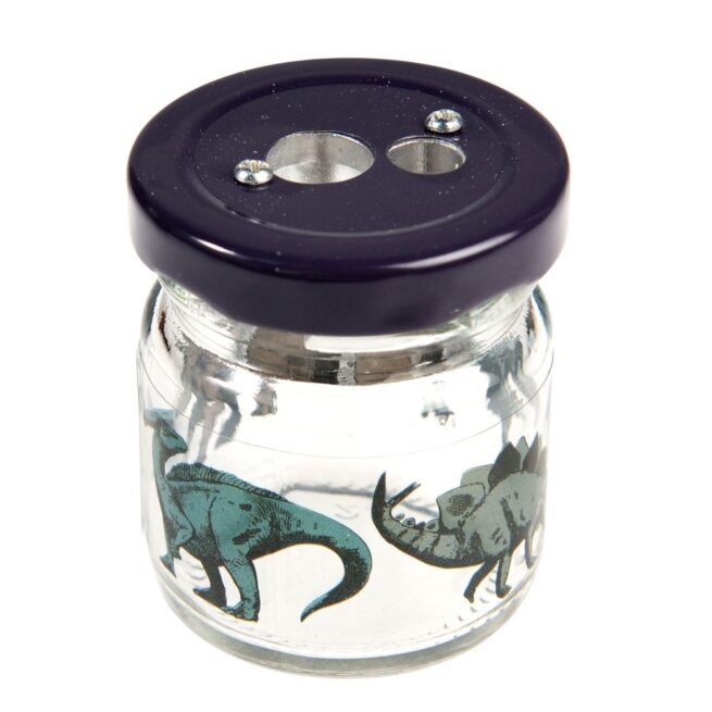 Rex London Glass Jar Pencil Sharpener - Dinosaurs - Image 2