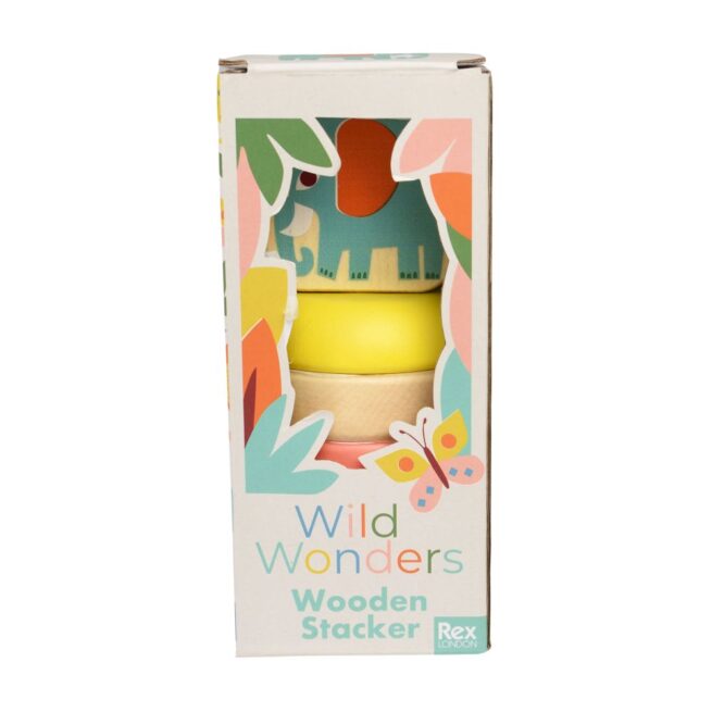 Rex London Wooden Toy - Wild Wonders Stacker
