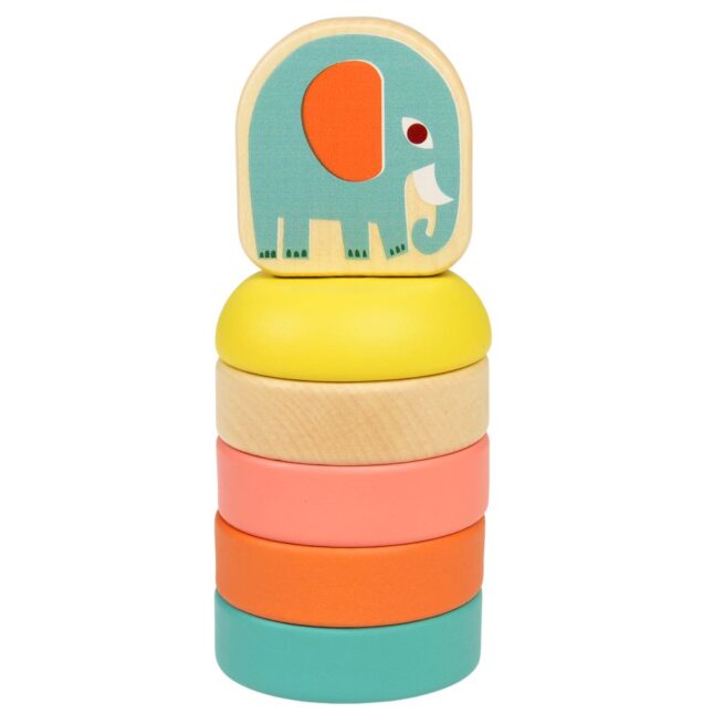 Rex London Wooden Toy - Wild Wonders Stacker - Image 2