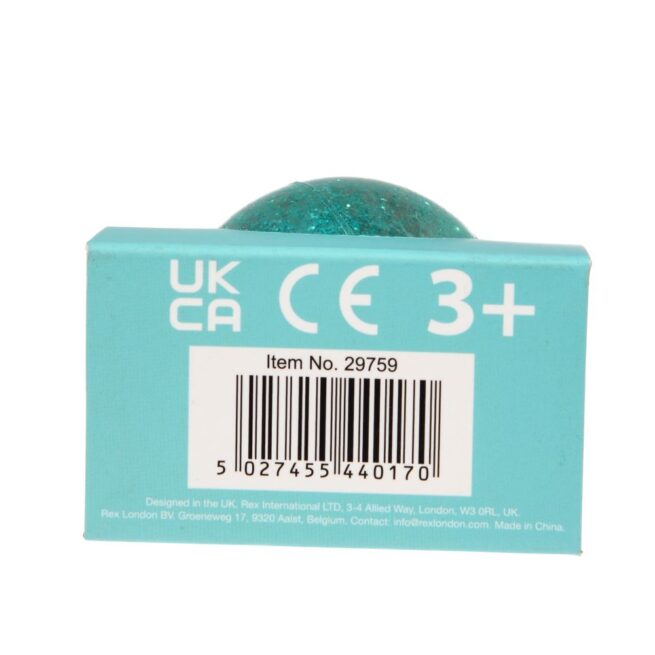 Rex London Glitter Bouncy Ball - Blue Owl - Image 3