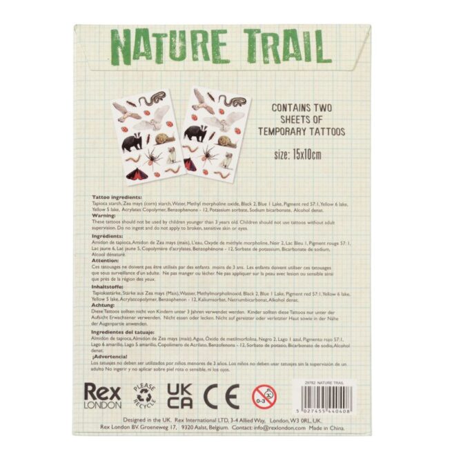 Rex London Temporary Tattoos - Nature Trail - Image 3