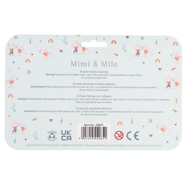 Rex London Stick on Earrings - Mimi and Milo - Image 3