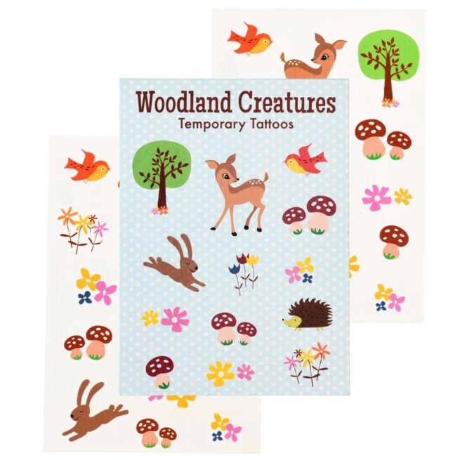 Rex London Temporary Tattoos - Woodland Creatures