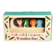 Rex London Wooden Toy - Colourful Creatures Bus