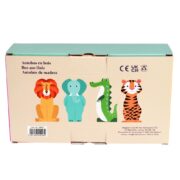 Rex London Wooden Toy - Colourful Creatures Bus - Image 3