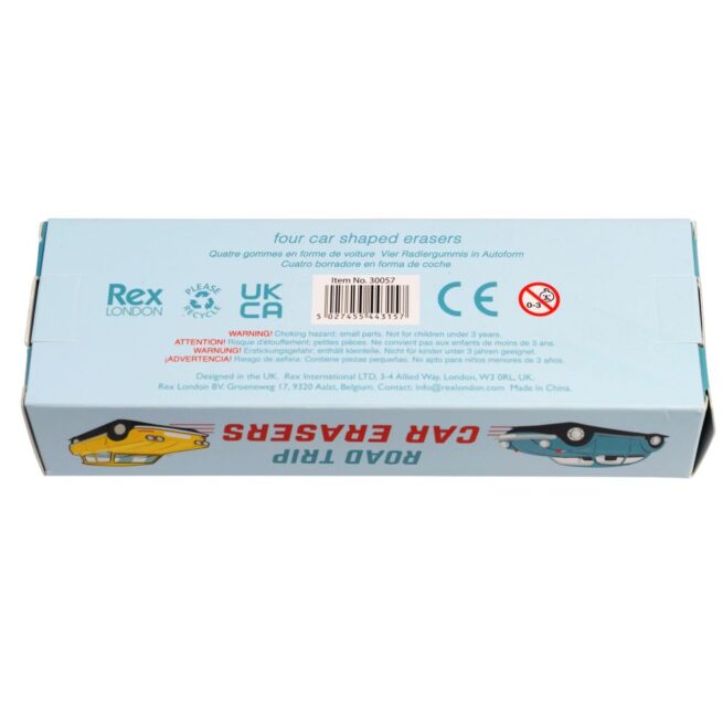 Rex London Erasers Car Set 4 Road Trip - Image 3
