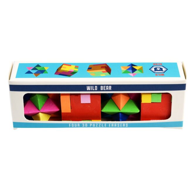 Rex London Erasers 3D Puzzle  Set of 4