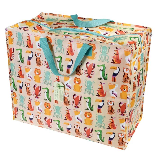 Rex London Jumbo Storage Bag - Colourful Creatures