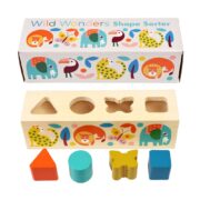 Rex London Wooden Toy - Wild Wonders Shape Sorter