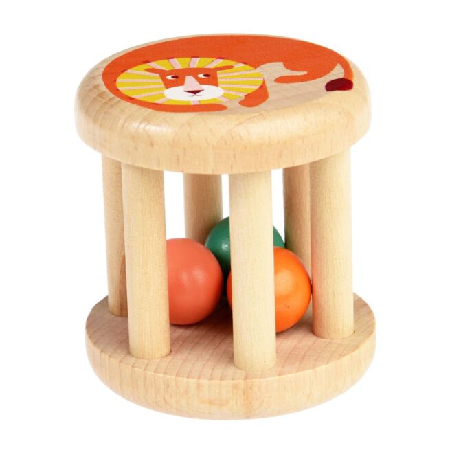 Rex London Wooden Toy - Wild Wonders Rattle - Image 2