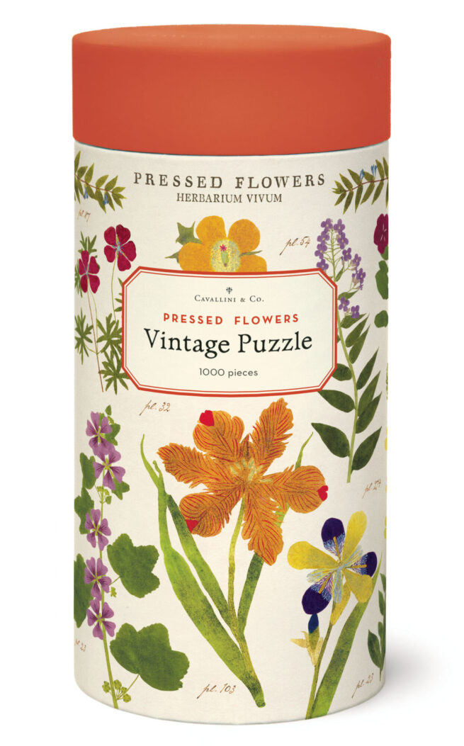 Cavallini - 1000 Pc Puzzle Pressed Flowers