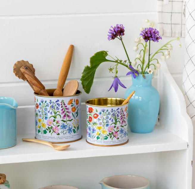 Rex London Tin - Mini Storage (Set of 2) Tins Wild Flowers - Image 2