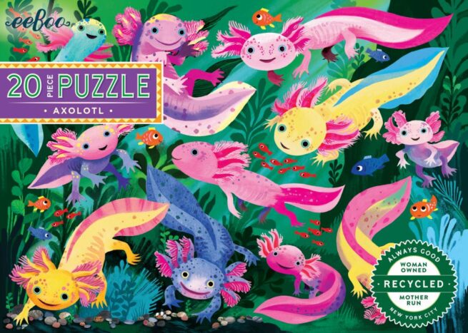 eeBoo 20 Pc Puzzle - Axolotl