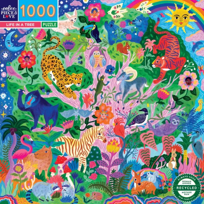 eeBoo 1000 Pc Puzzle - Life in a Tree