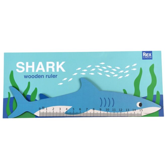 Rex London Wooden Ruler Shark