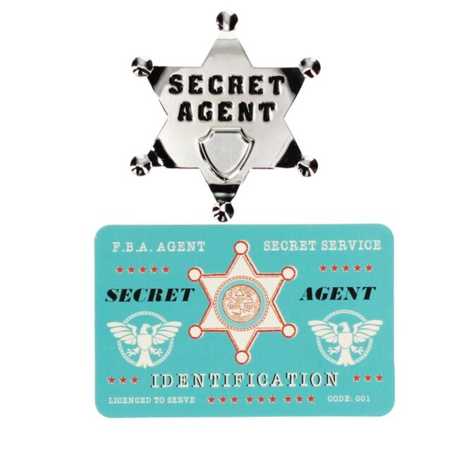 Rex London Secret Agent Metal Badge and ID Card - Image 2