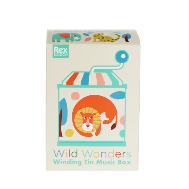 Rex London Winding Tin Music Box - Wild Wonders