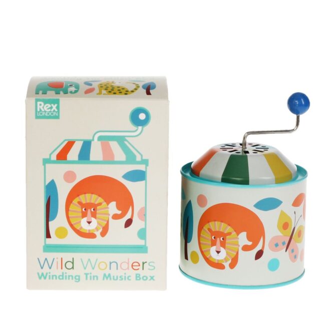 Rex London Winding Tin Music Box - Wild Wonders - Image 3