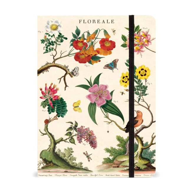 Cavallini Notebook Large- Floreale