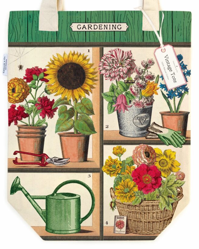 Cavallini Tote Bag - Gardening - Image 2