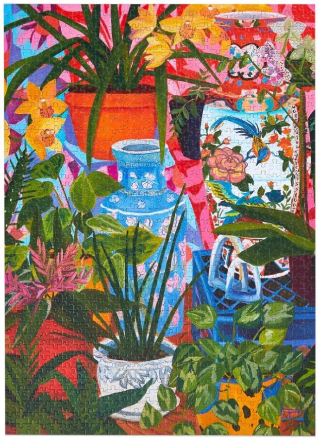 WerkShoppe 1000 Pc Puzzle – Tropical Vases - Image 3
