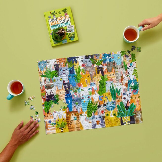 WerkShoppe 500 Pc Puzzle – Cat Plant Exchange - Image 5