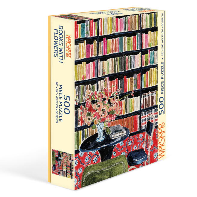 WerkShoppe 500 Pc Puzzle – Books with Flowers