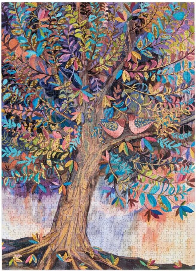 WerkShoppe 1000 Pc Puzzle – Gold Illumination Tree - Image 3