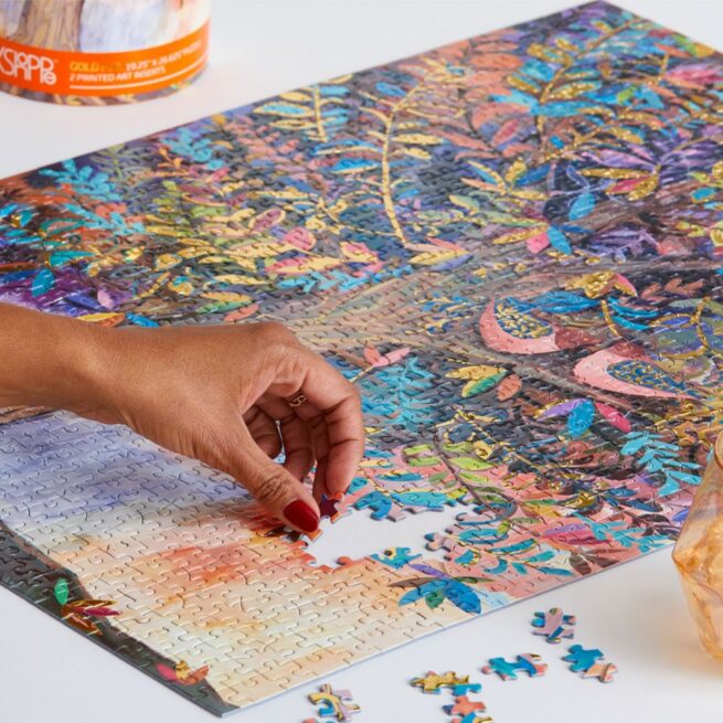 WerkShoppe 1000 Pc Puzzle – Gold Illumination Tree - Image 4