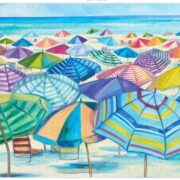 WerkShoppe 1000 Pc Puzzle – Umbrella Beach - Image 3