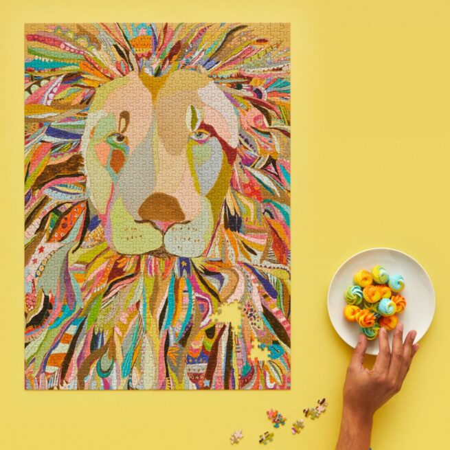 WerkShoppe 1000 Pc Puzzle – Majestic Lion - Image 5