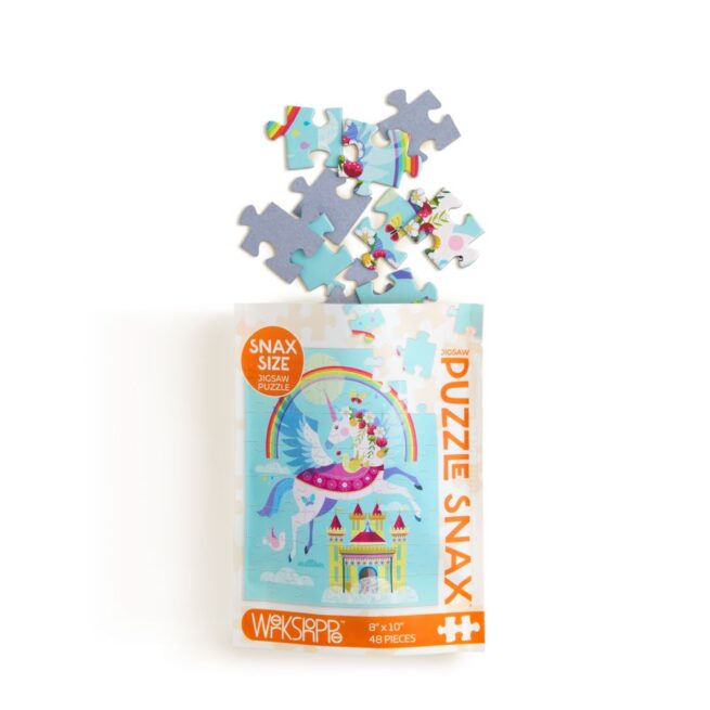 WerkShoppe Snax 48 Pc Puzzle – Rainbow Unicorn