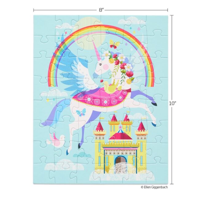 WerkShoppe Snax 48 Pc Puzzle – Rainbow Unicorn - Image 2