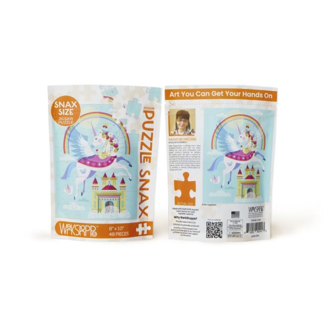 WerkShoppe Snax 48 Pc Puzzle – Rainbow Unicorn - Image 4