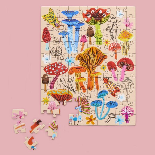 WerkShoppe Snax 100 Pc Puzzle – Mushroom Patch - Image 3